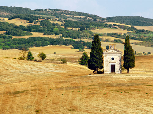Madonna di Vitaleta Val d'Orcia Toscana